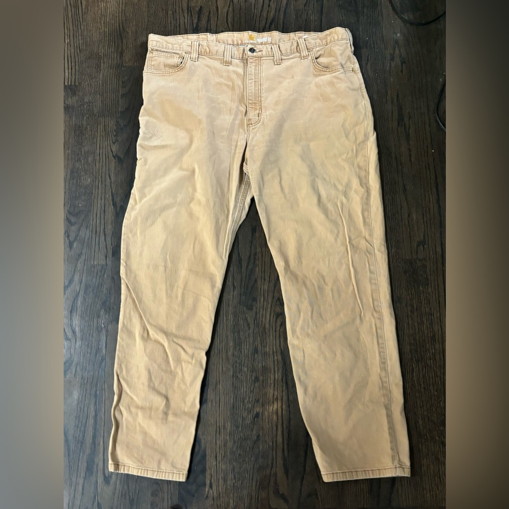 Carhartt Men's Tan Pants 44 x 32